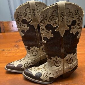 Durango Brown and Tan Western Boots